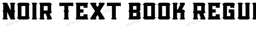 Noir Text Book Regul字体转换
